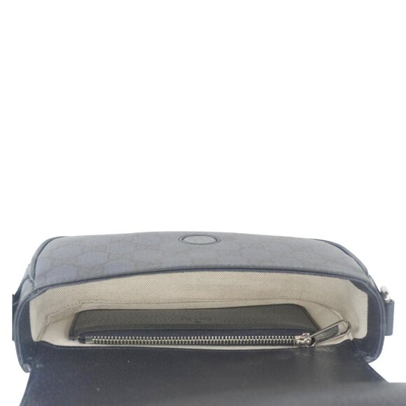 Gucci Ophidia Super Mini GG Supreme Canvas Shoulder Bag Navy Blue 795466 - Picture 11 of 14